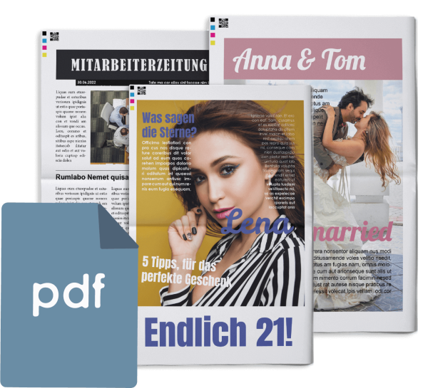 PDF als echte Zeitung drucken