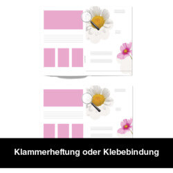 Verschiedene Bindungsarten für individuellen Broschürendruck