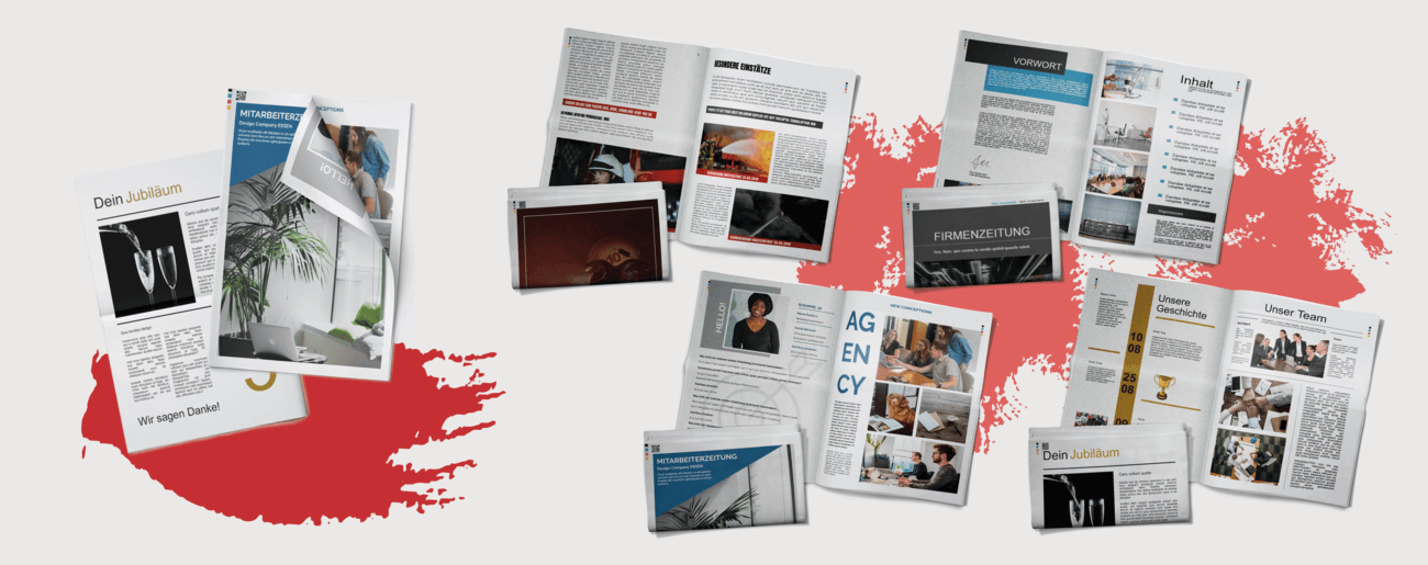 Broschüre als echte Zeitung online erstellen und drucken lassen
