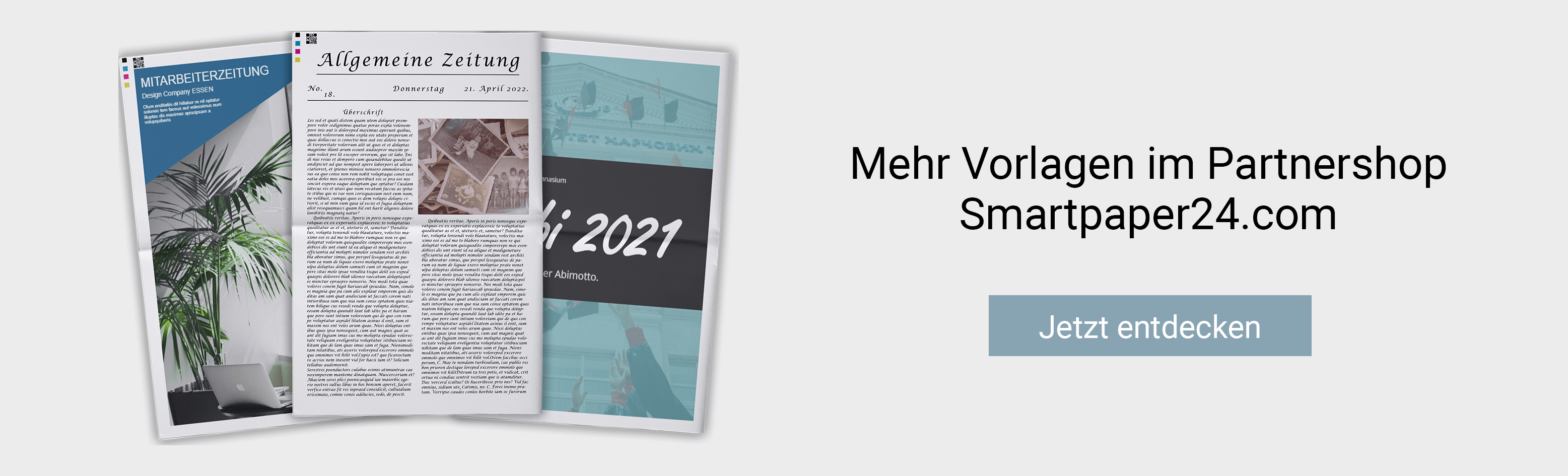 Weitere Zeitungsvorlagen auf Smartpaper24.com entdecken