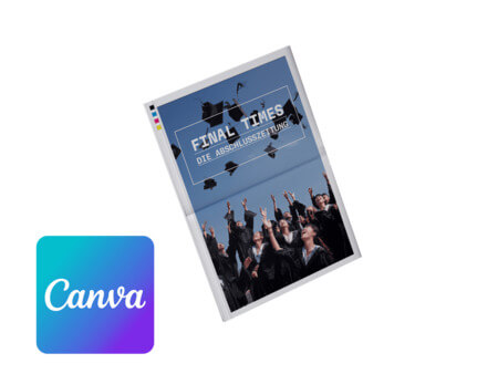 Abschlusszeitung online mit Canva gestalten