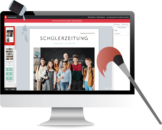 Schülerzeitung online am PC erstellen