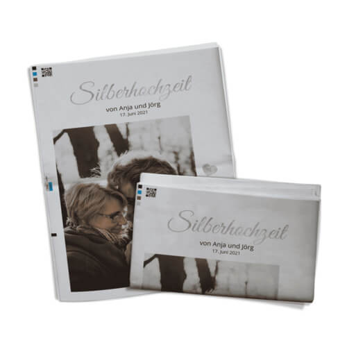 Silberhochzeitszeitung miot kreativen Vorlagen gestalten