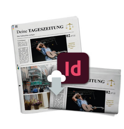 Tageszeitung mit Vorlage für InDesign gestalten