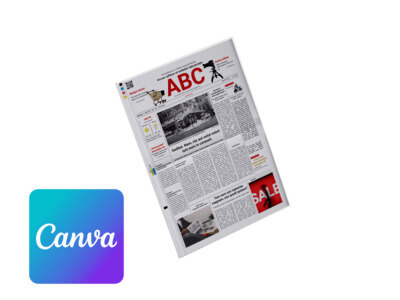 Tageszeitung online mit Canva gestalten