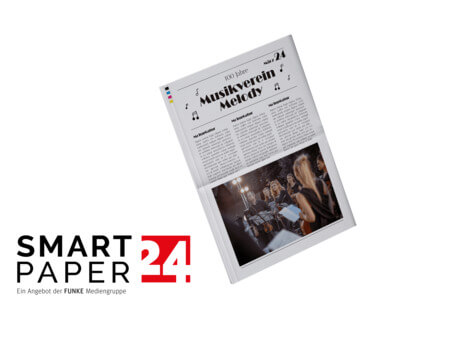 Vereinszeitung für Musikverein mit Online-Designer von Smartpaper24 gestalten