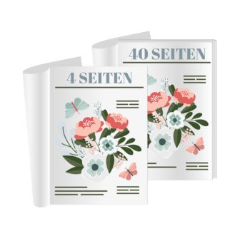 Magazin drucken mit 4 bis 40 Seiten