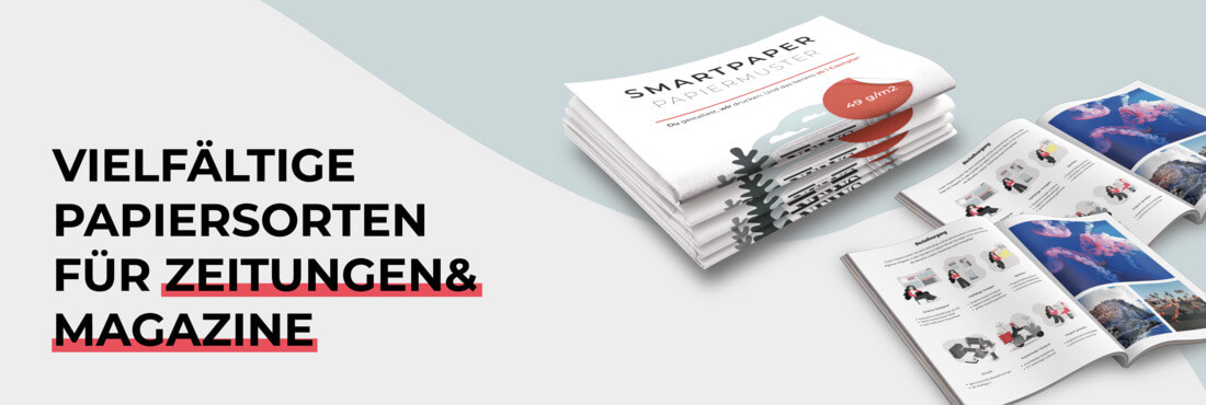 Papiermuster-Exemplare für Zeitungen und Magazin online bestellen
