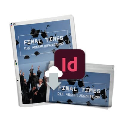 Vorlage für Abschlusszeitung als InDesign-Datei downloaden