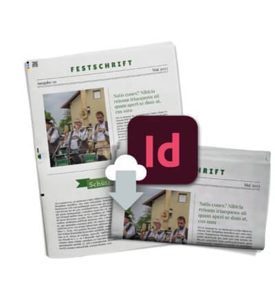 Vorlage für für Festzeitung für Schützenverein als InDesign-Datei downloaden