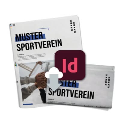 Vorlage für Festzeitung für Sportverein als InDesign-Datei downloaden