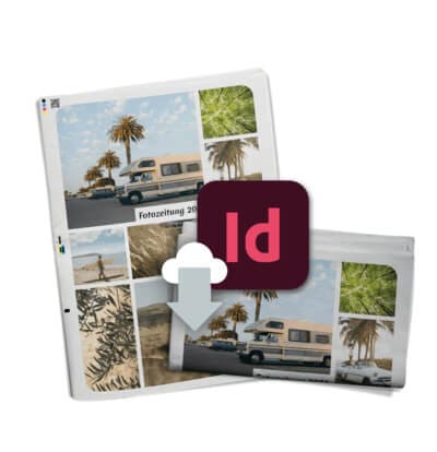 Vorlage für Fotozeitung als InDesign-Datei downloaden