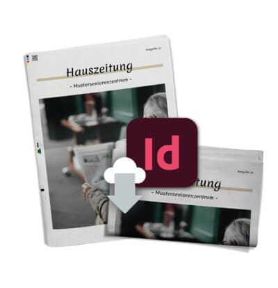 Vorlage für Hauszeitung als InDesign-Datei downloaden
