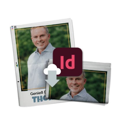 Vorlage für Abschiedszeitung als InDesign-Datei downloaden