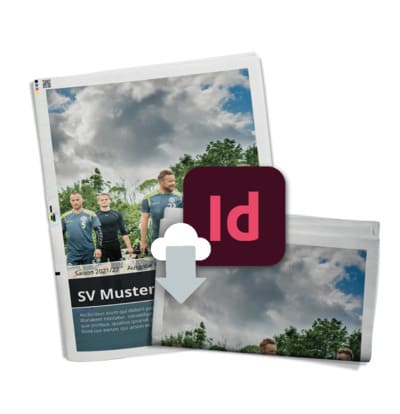 Vorlage für Stadionzeitung als InDesign-Datei downloaden