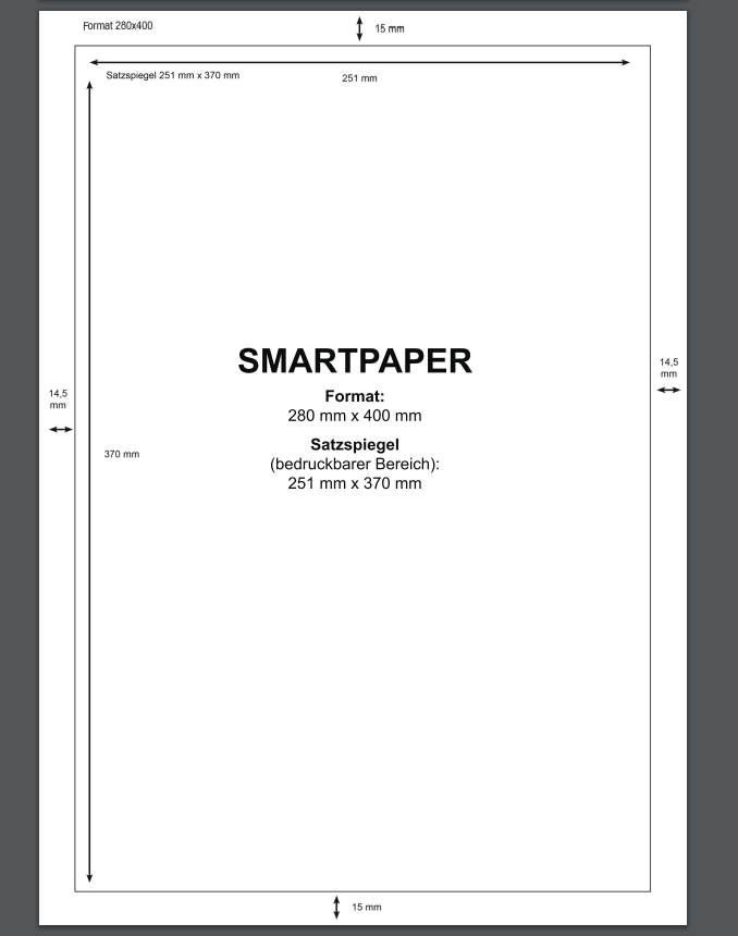 Individuelle Zeitung im handlichen Format